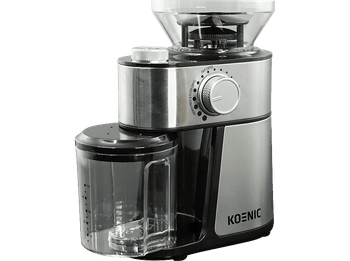 Molinillo de café - KOENIC KGC 2221 M, 200 W, 230 g Capacidad, Acero inoxidable/Negro
