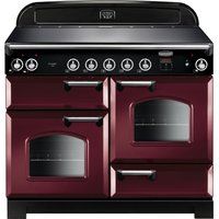 rangemaster classic 110 cm electric induction range cooker - cranberry  chrome cranberry