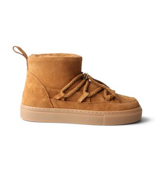 Inuikii para mujer. 1001.001.0092 Botas de Piel Classic Low marrón (40), Plano, Cordones, Casual