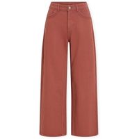 vila jeans emma 78 jeans - sable para mujer