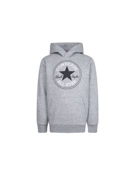 Sudadera Converse Fleece Chuck Taylor Patch Core PullOver Gris Heather Niño