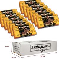 caja de 12 unidades de turron de chocolate con almendras antiu