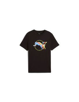 Camiseta Puma Graphics III B Niño Negro