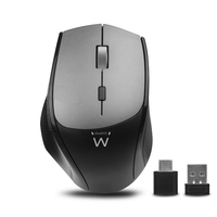 raton ewent ew3245 optico 2400dpi inalambrico silencioso