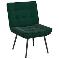 sillon de relax terciopelo verde oscuro 64x74x84 cm vidaxl