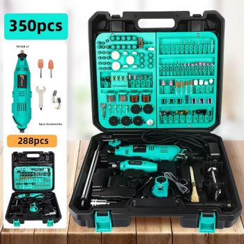 Taladro de mano DIY, herramienta eléctrica, Mini amoladora, máquina pulidora de taladro eléctrico, Mini herramienta rotativa con accesorios Dremel