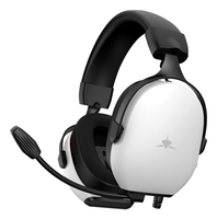 white shark fox auriculares al mbrico diadema juego blanco negro