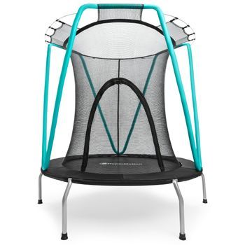 Cama Elástica De Jardín Con Red Y Cremallera 137cm Hypermotion