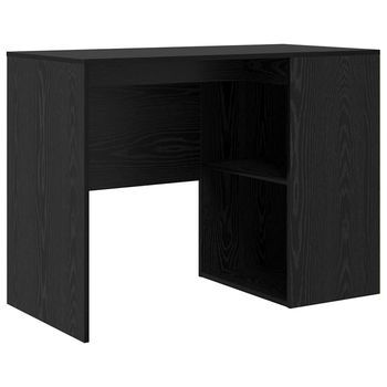 Escritorio Roble Negro Madera De Ingeniería 102 X 50 X 75 Cm Vidaxl