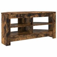 muebledetvdeesquina 102 x 405 x 45 cm roble ahumado vidaxl