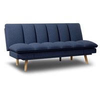 sofa cama azul marino 3 plazas acolchado nalui cloud lines
