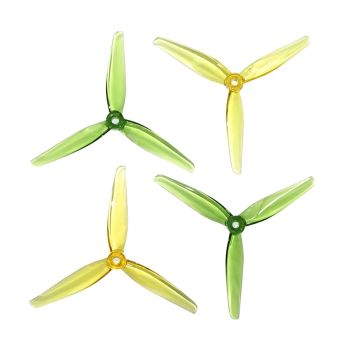 2 Pairs / 6 Pairs HQProp Ethix P2 5129 Hélice de 3 hojas de polímero de 5.1 pulgadas con eje de 1.5 mm para drones de ca