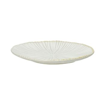 Plato para pan de porcelana blanca