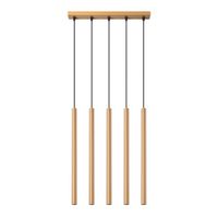 lampara de techo dorado acero alt 103 cm