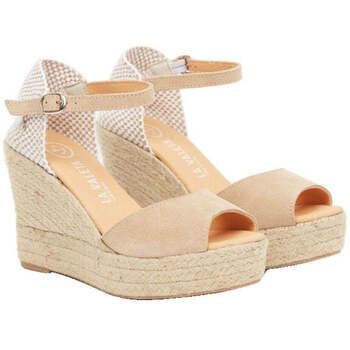 La Valeta Alpargatas Charlene Peep Toe Nude para mujer