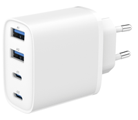 gembird cargador rapido usb pd 4 puertos 40 w gan