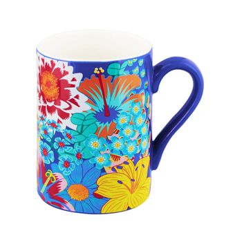Taza 30 cl  azul porcelana china  7,2  x  10,2 cm x  10,2 cm
