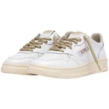 Autry Deportivas Moda Medalist Low Leather W - White/Gold para mujer