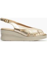 de pitillos sandalia de piel con cuna para mujer 10362 color oro dorado