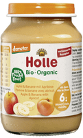 holle bio-organic potito manzana platano y albaricoque 6m 190 gr
