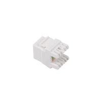modulo conector lanberg ksua-1000 rj-45 hembra cat6a plano blanco