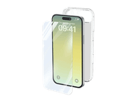 funda  protector pantalla - cellularline protection kit para apple iphone 17 air ultrarresistente transparente