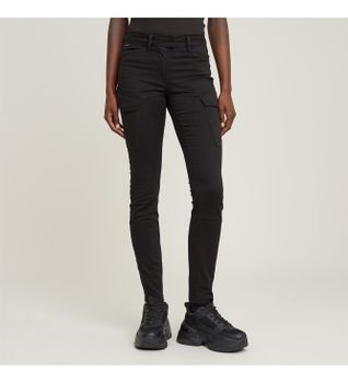 G-Star para mujer. D16828-D950-6484 Pantalón Blossite G-Shape Army High Skinny negro (27/34), Casual, Algodón