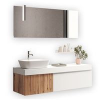 composicion bano 7 piezas venere robleblanco mate en mdf