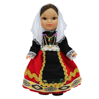muneca regional lagarterana folk artesania 25 cm vestido tipico toledo castilla la mancha