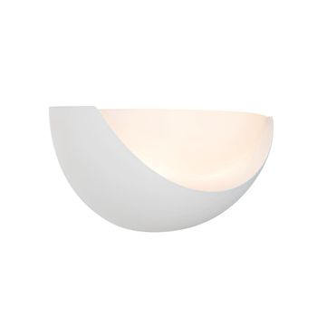 Lámpara yeso y vidrio  34 cm