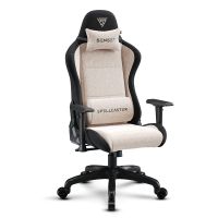 sense7 spellcaster fuku silla gaming de tela ergonomico ajustable soporte lumbar negrabeige