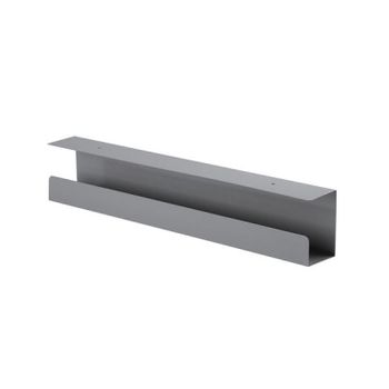 Kimex Canaleta Pasacables Horizontal para Escritorio 60cm Gris
