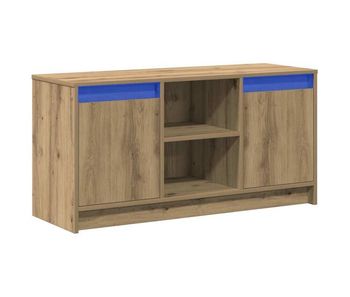 Gabinete de tv marrón 100 x 34 x 50 cm madera contrachapada
