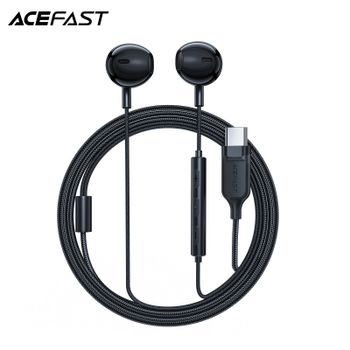 Auriculares con cable ACEFAST L2 USB-C con micrófonos para iPhone 15/16 Pro Max música intrauditiva sonido claro puerto USB C auriculares para tabletas iPad