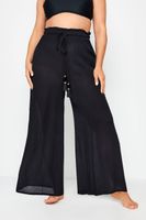 pantalones negros anchos de playa mujer curvy y tallas grandes yours