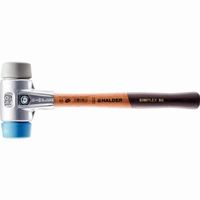 halder simplex maza tpe blando  tpe medio con carcasa de aluminio y mango de madera - d40 mm - 3113040