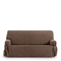funda de sofa con lazos valeria 6 cubresofa marron 2 plazas