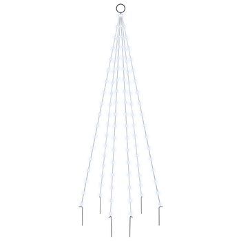 Árbol De Navidad En Asta De Bandera 108 Led Blanco Frío 180cm Vidaxl