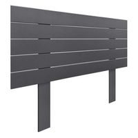 cabecero de madera reciclada dm estilo palet horizontal con patas 80x115cm camas 80 - gris solido