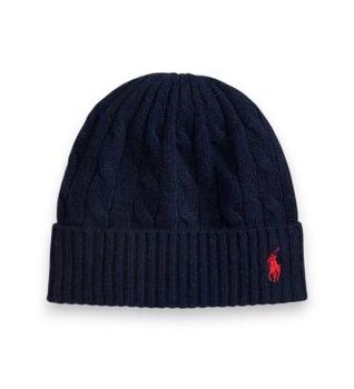 Polo Ralph Lauren para mujer. 455981442008 Gorro de lana y cachemira marino (OSFA), Casual