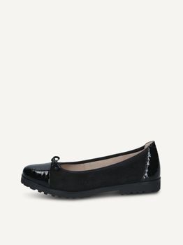 CAPRICE Ballerina, black, made of Leather, Size 38