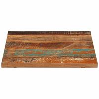 tablero mesa  tablero escritorio cuadrada madera reciclada maciza 60x60 cm 25-27 mm