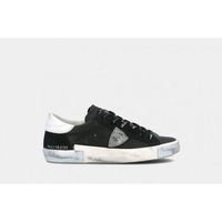 philippe model deportivas moda prlu ma01 paris x-foxy lamine - noir argent para hombre