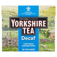 yorkshire decaffeinated tea bags 80s