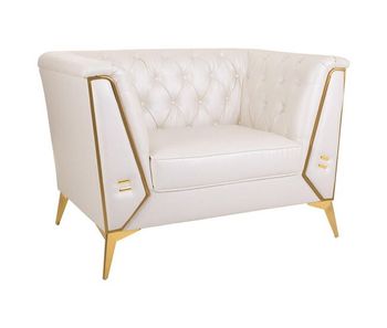 Sillón tapizado gris 104x72x75h cm