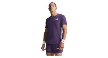 Camiseta de manga corta adidas adizero morada  hombre
