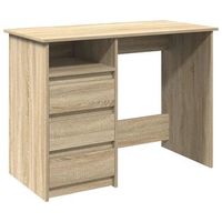 escritorio  mesa de trabajo de madera de ingenieria roble sonoma 102x50x75 cm