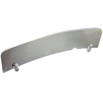 Placa de matrícula guardabarros delantero gris grande