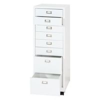 mueble de oficina cajonera 115 x 40 x 41 cm 8 cajones en acero blanco 040008263