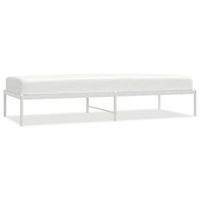 estructura de cama sin colchon metal blanco 80x200 cm vidaxl